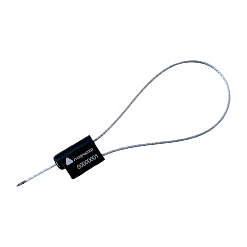 Sello de Seguridad con Cable de Acero 30 cm x 1.5 mm / Caja de 500 Unidades