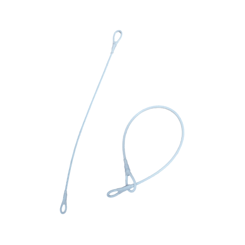 Lanyard Blanco de 20 cm RF/AM para Etiquetas Duras | Caja de 5.000 Unidades